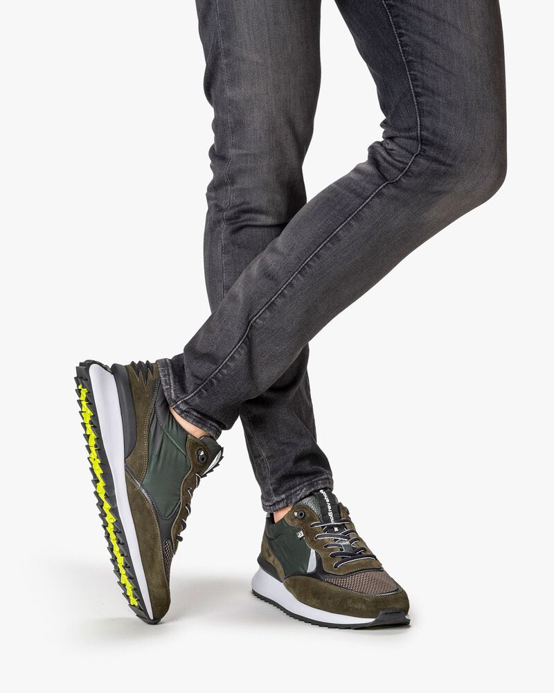 Sharki Sneaker Wildleder dunkelgr&uuml;n