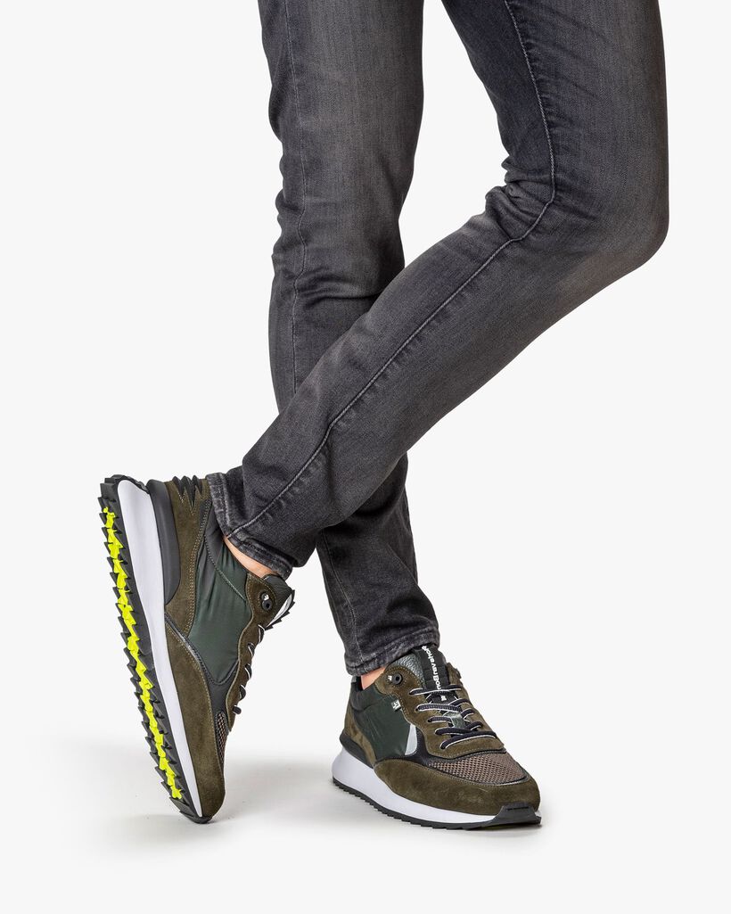 Sharki Sneaker Wildleder dunkelgr&uuml;n