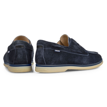 Bootsschuh Wildleder blau