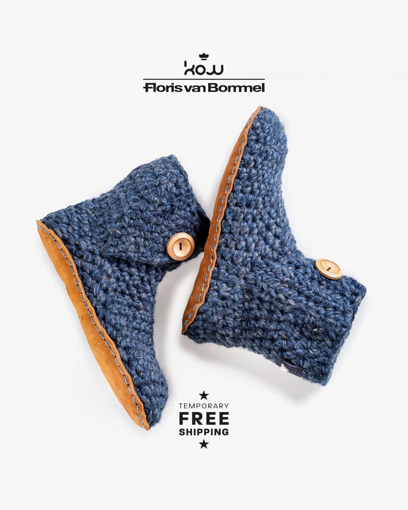 Kingdom of Wow Hausschuhe blau