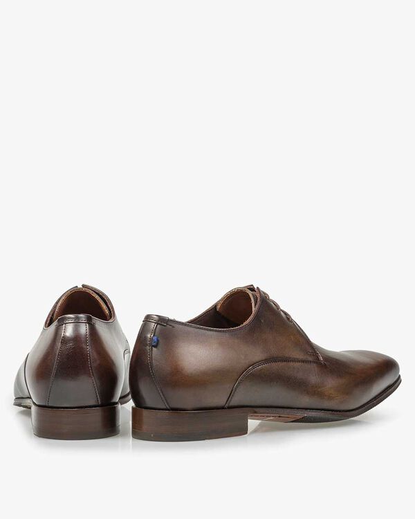 Schn&uuml;rstiefel Kalbsleder dunkelbraun