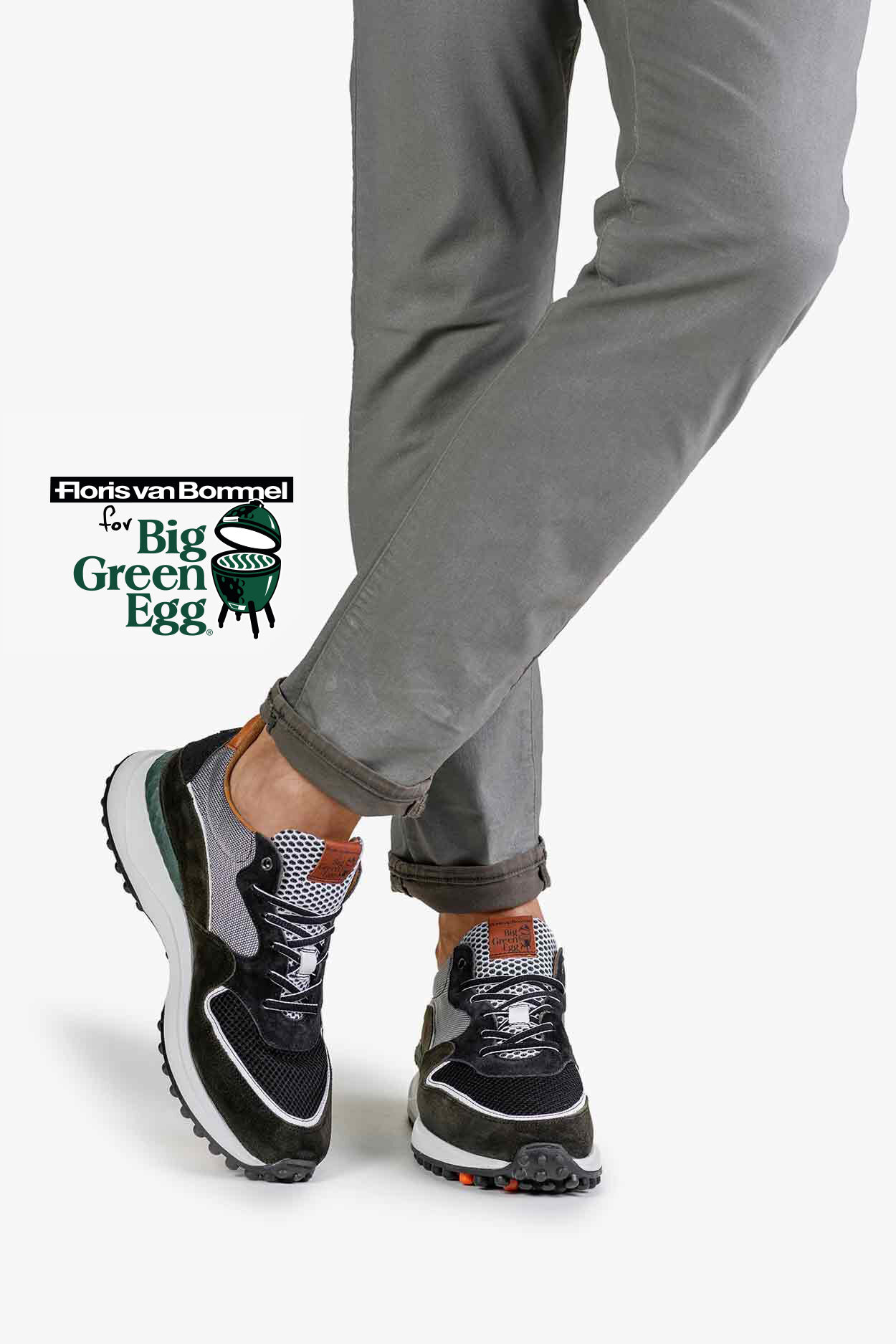 Noppi sneaker suede green 16273/00 | Floris van Bommel Official®