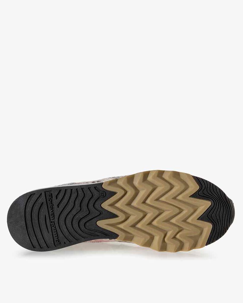 Nineti Leder mit Print pink