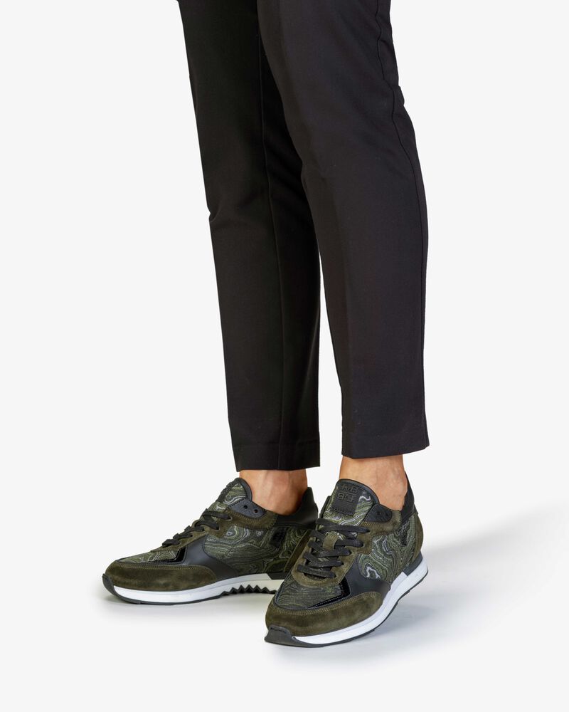 Sneaker Wildleder gr&uuml;n