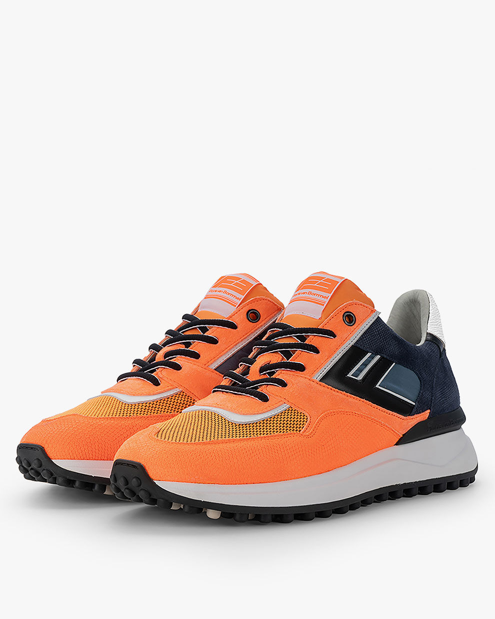 Sneakers homme orange hot sale