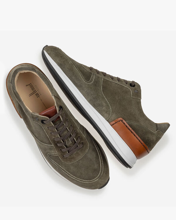 Sneaker gr&uuml;n Wildleder