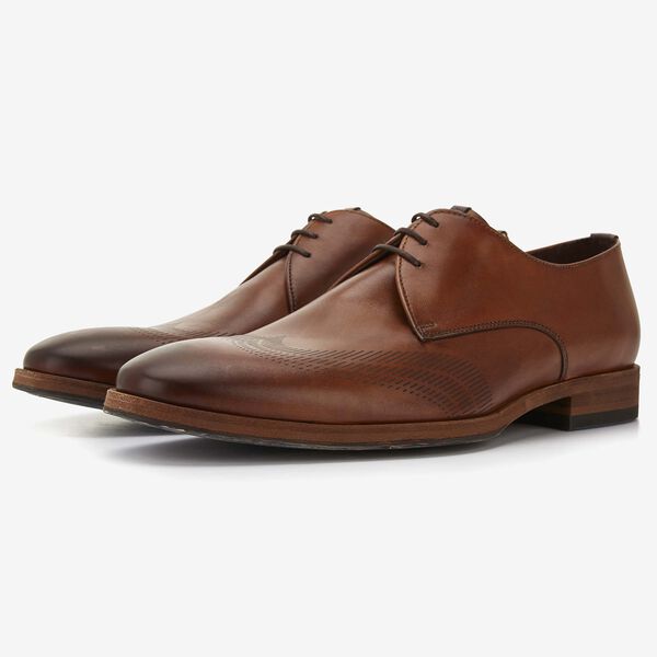 Floris van Bommel cognac leather men's lace-up shoe