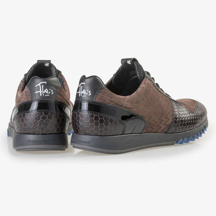 Floris van Bommel brauner Herren Leder Sneaker