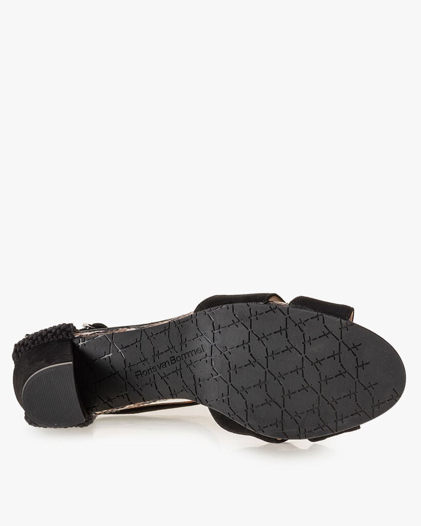 Sandale Wildleder schwarz