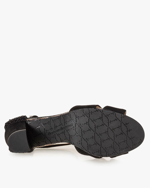 Sandale Wildleder schwarz