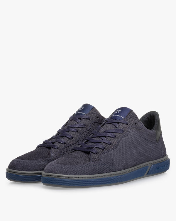 Sneaker leather dark blue