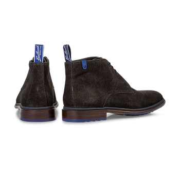 Schn&uuml;rstiefel Wildleder dunkelgr&uuml;n