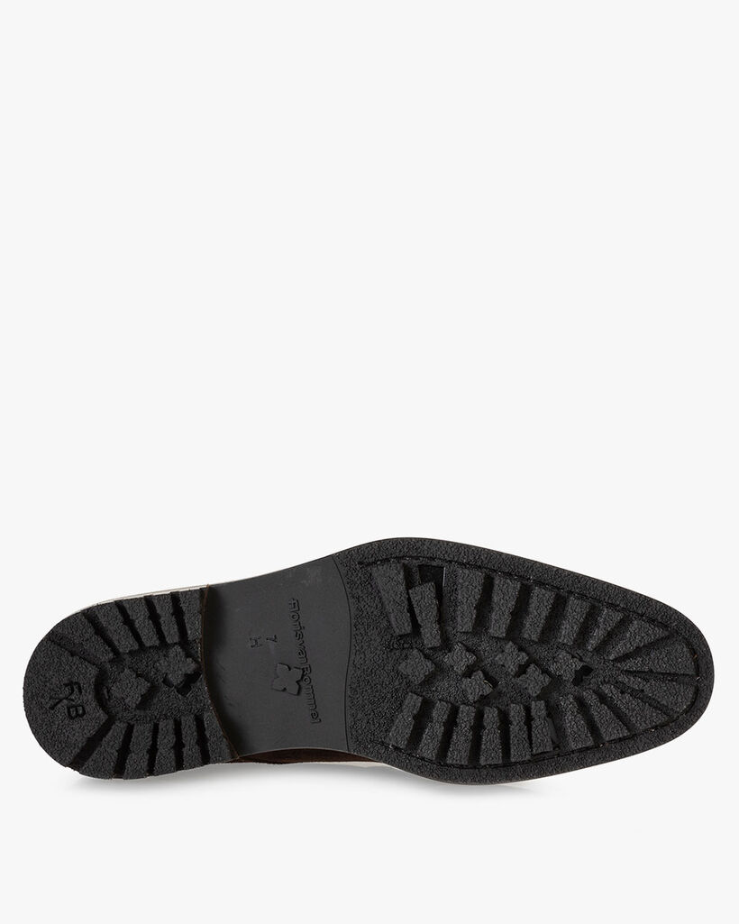 Schn&uuml;rstiefel Wildleder dunkelbraun