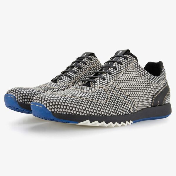Floris van Bommel grey leather sneaker