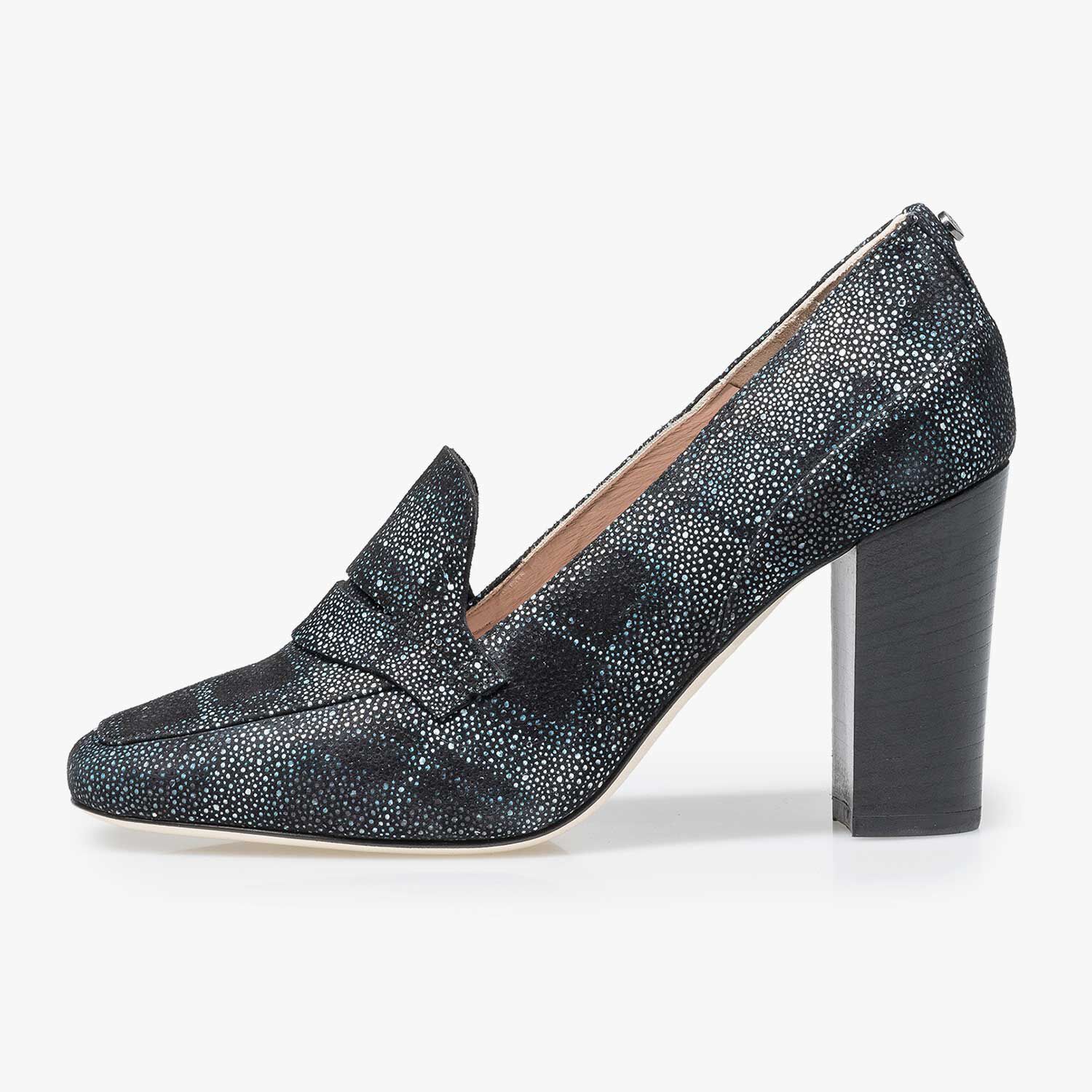 Blue deals patterned heels