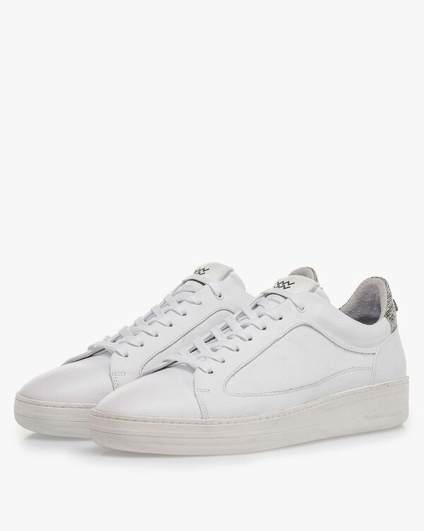 White calf leather sneaker