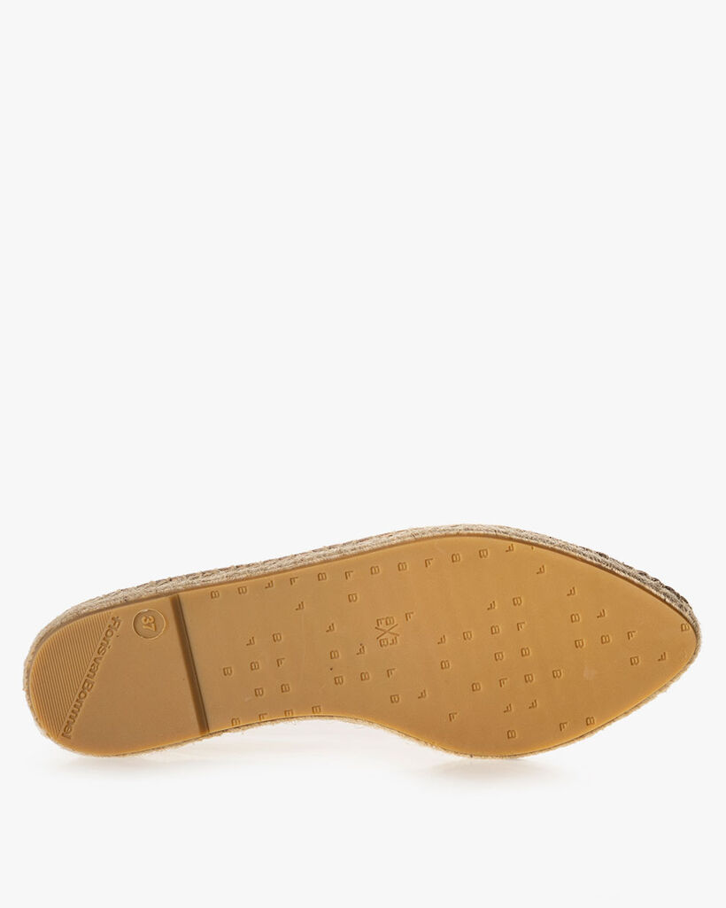 Espadrille Wildleder sandfarben