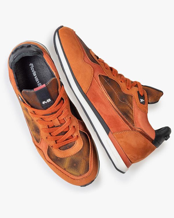 Sneaker Nubukleder rostbraun