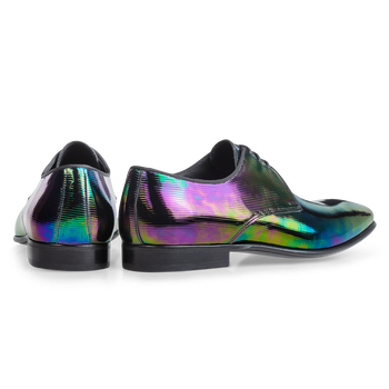 Schn&uuml;rschuh Multicolor Lackleder