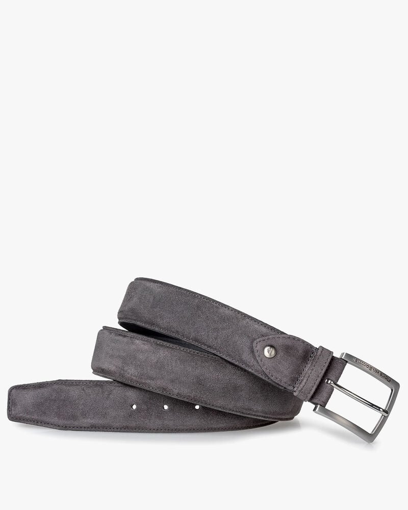 Belt suede dark grey
