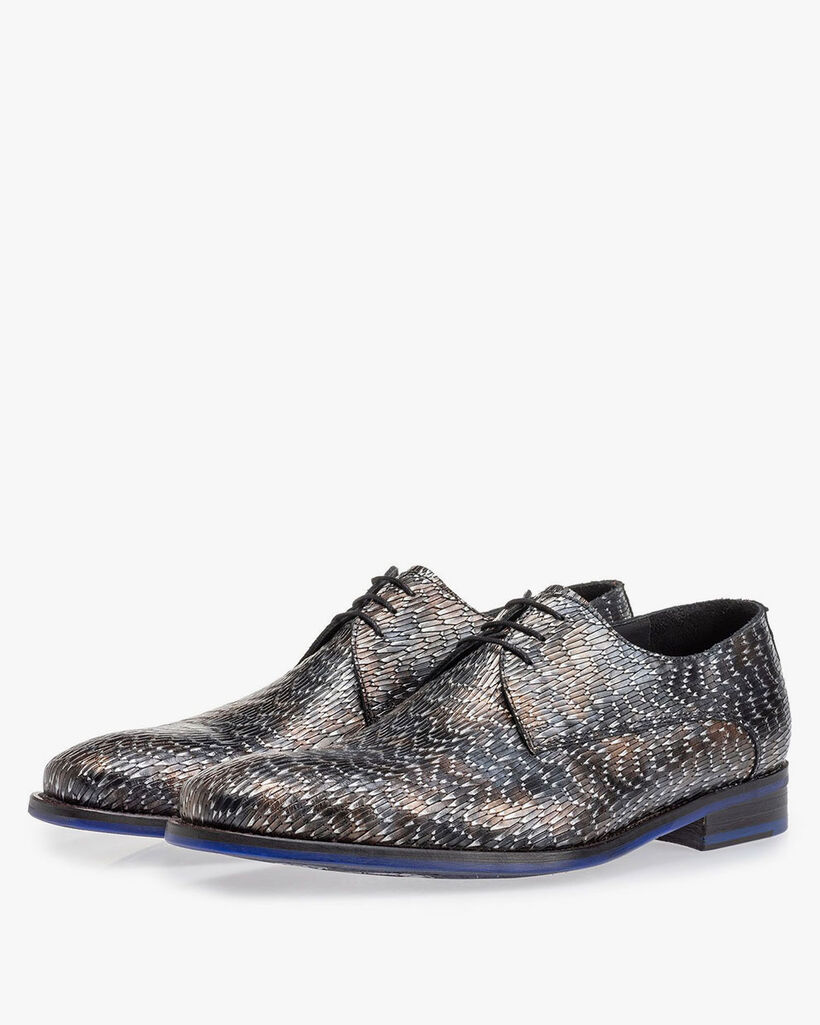 Schn&uuml;rschuh metallic bronze