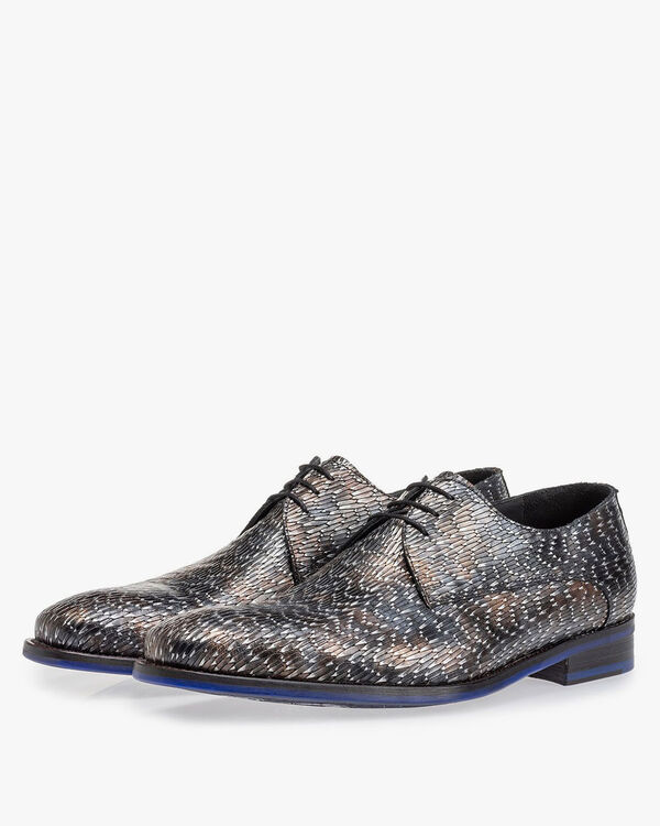 Schn&uuml;rschuh metallic bronze