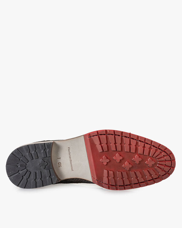 Schn&uuml;rstiefel bronze mit Print