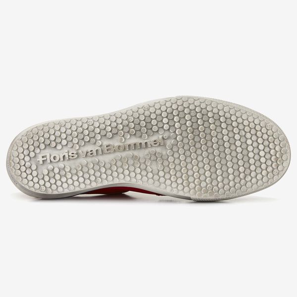Floris van Bommel roter Leder-Herren-Sneaker