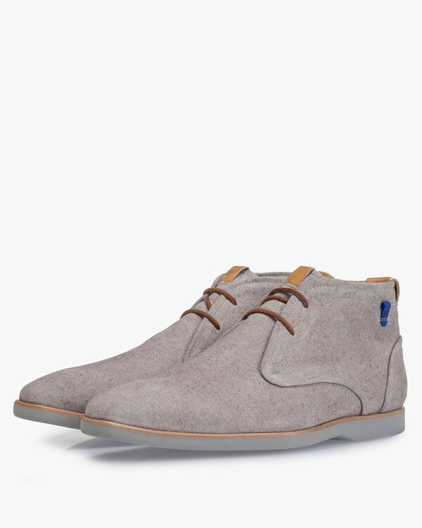 Stiefel Wildleder sandfarben