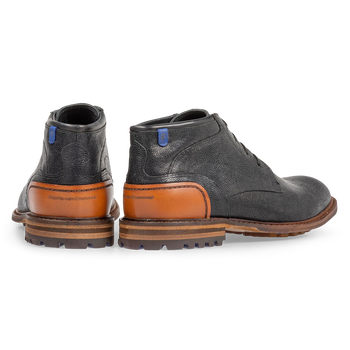 Crepi Stiefel schwarz mit Print