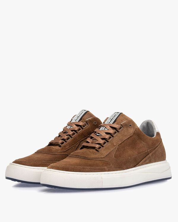Sneaker Wildleder cognac