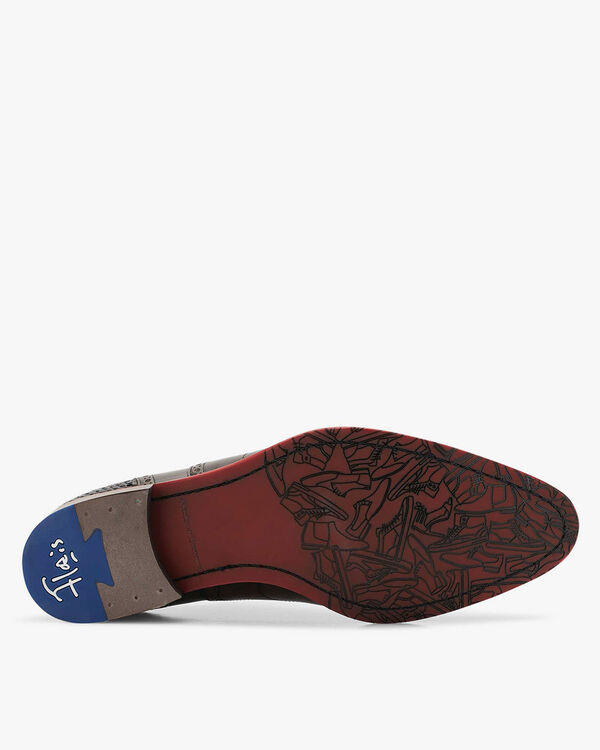 Schn&uuml;rschuh Kalbsleder dunkelbraun