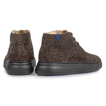 Boot zig-zag print brown