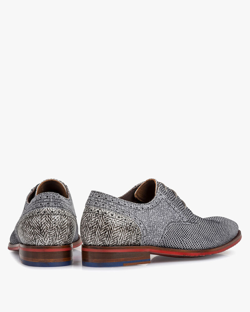 Schn&uuml;rschuh Wildleder cremewei&szlig;