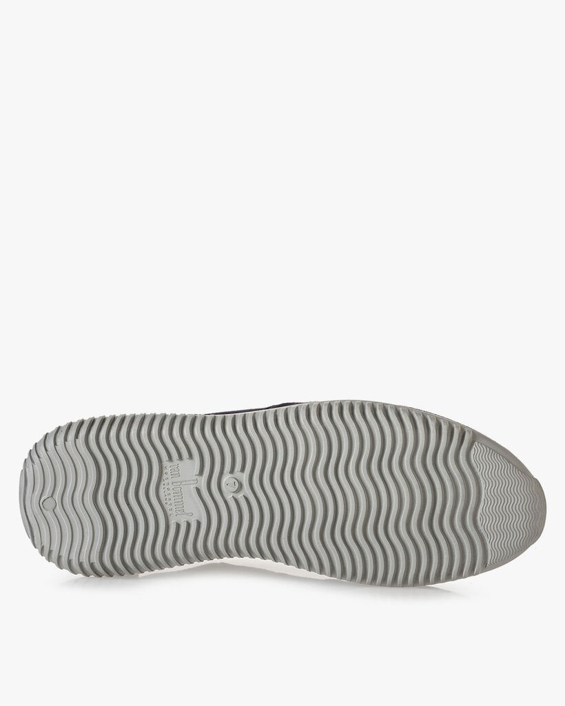 Blauer Wildleder-Sneaker