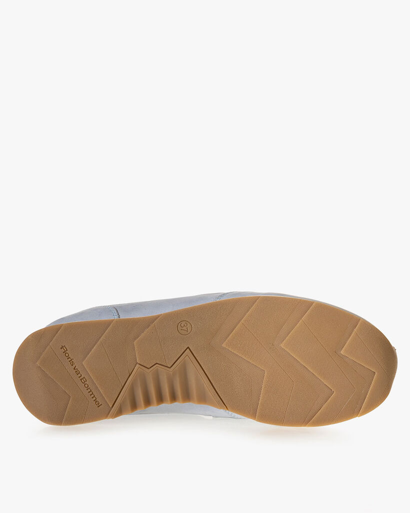 Sneaker Nubukleder hellblau