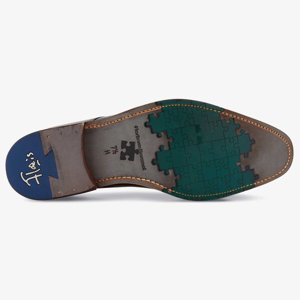 Floris van Bommel Dunkelbraune Herren Schnürschuhe