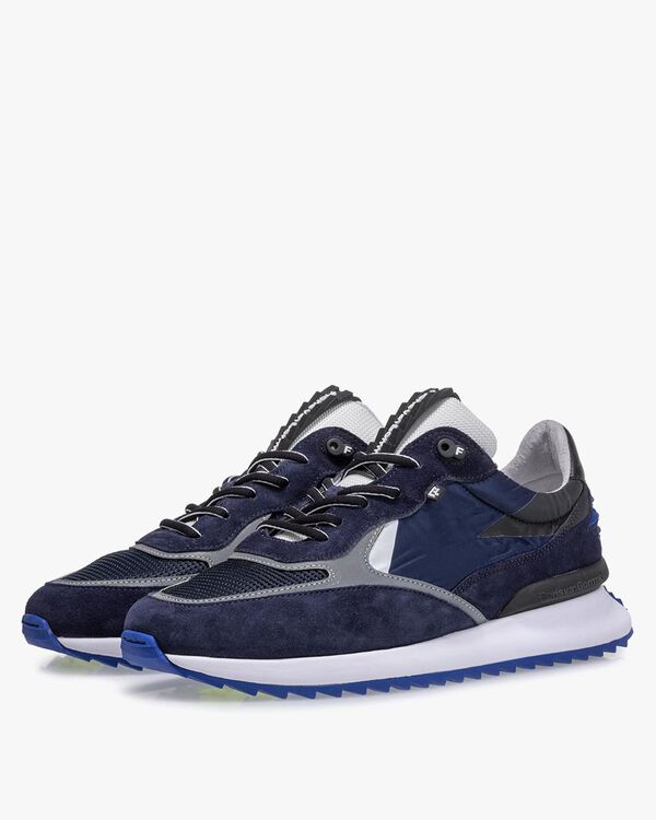 Sneaker Wildleder blau