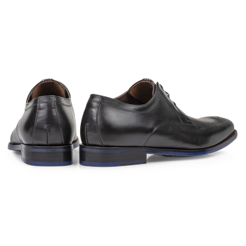 Schn&uuml;rschuh schwarz Kalbsleder