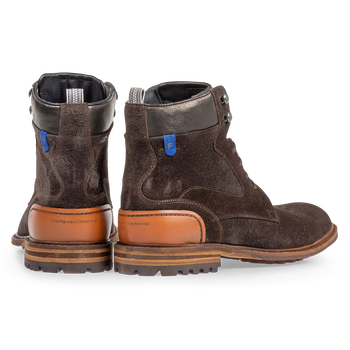 Crepi boot brown suede leather