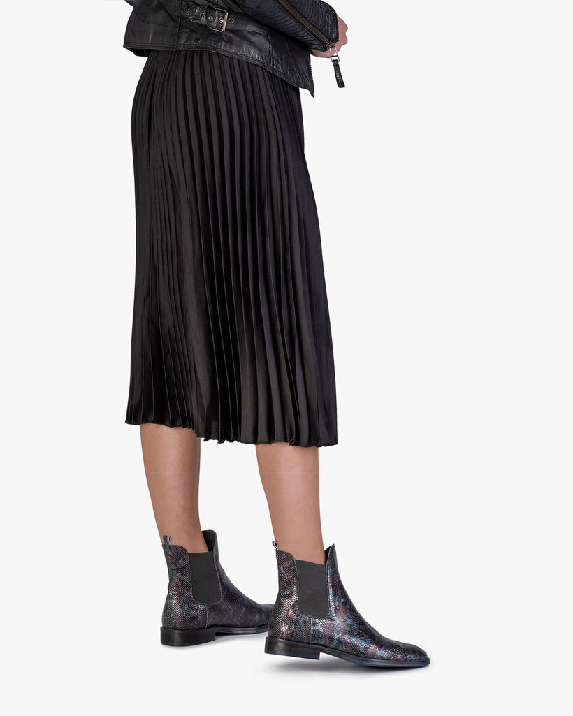 Chelsea Boot Krokoprint blau