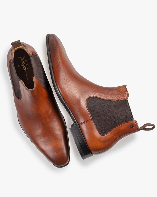 Leder Chelsea Boot dunkelcognac