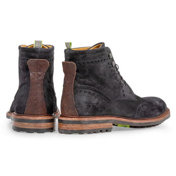 Stiefel schwarz Wildleder