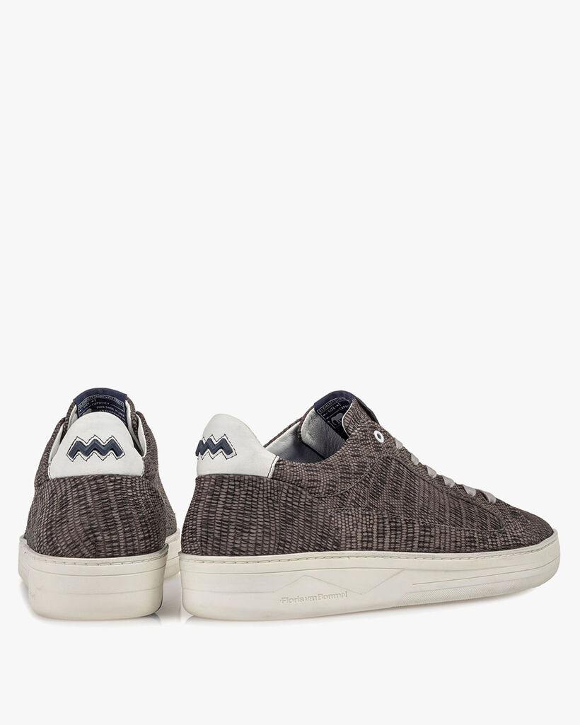 Sneaker mit Print taupe