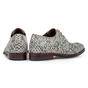 Schn&uuml;rschuh Leder sandfarben