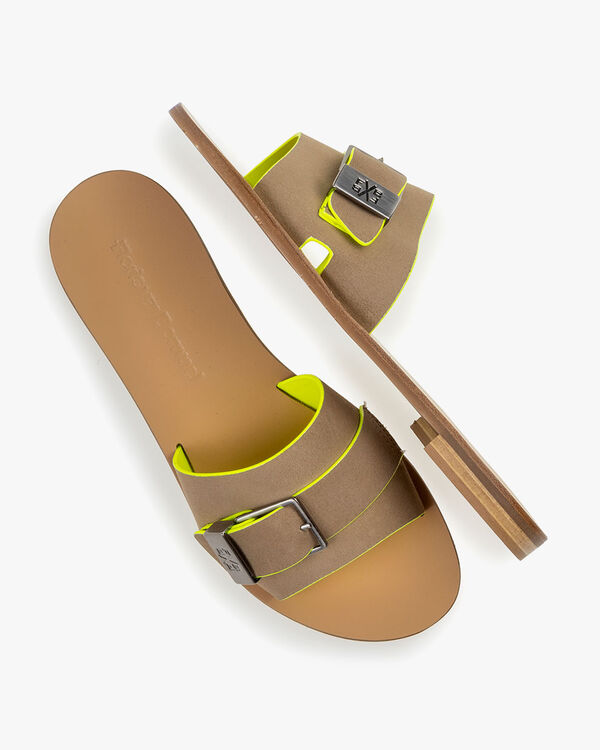 Slipper Wildleder beige