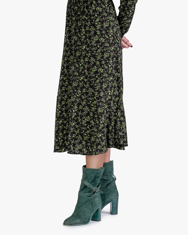 Halbhoher Stiefel Wildleder petrol