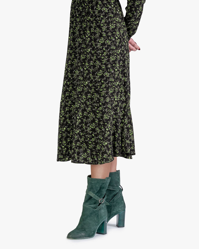 Halbhoher Stiefel Wildleder petrol