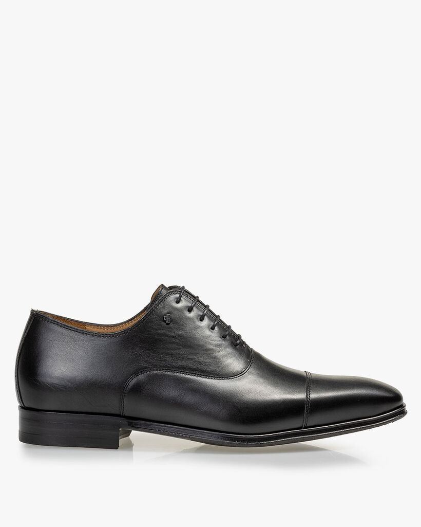 Lace shoe calf leather black