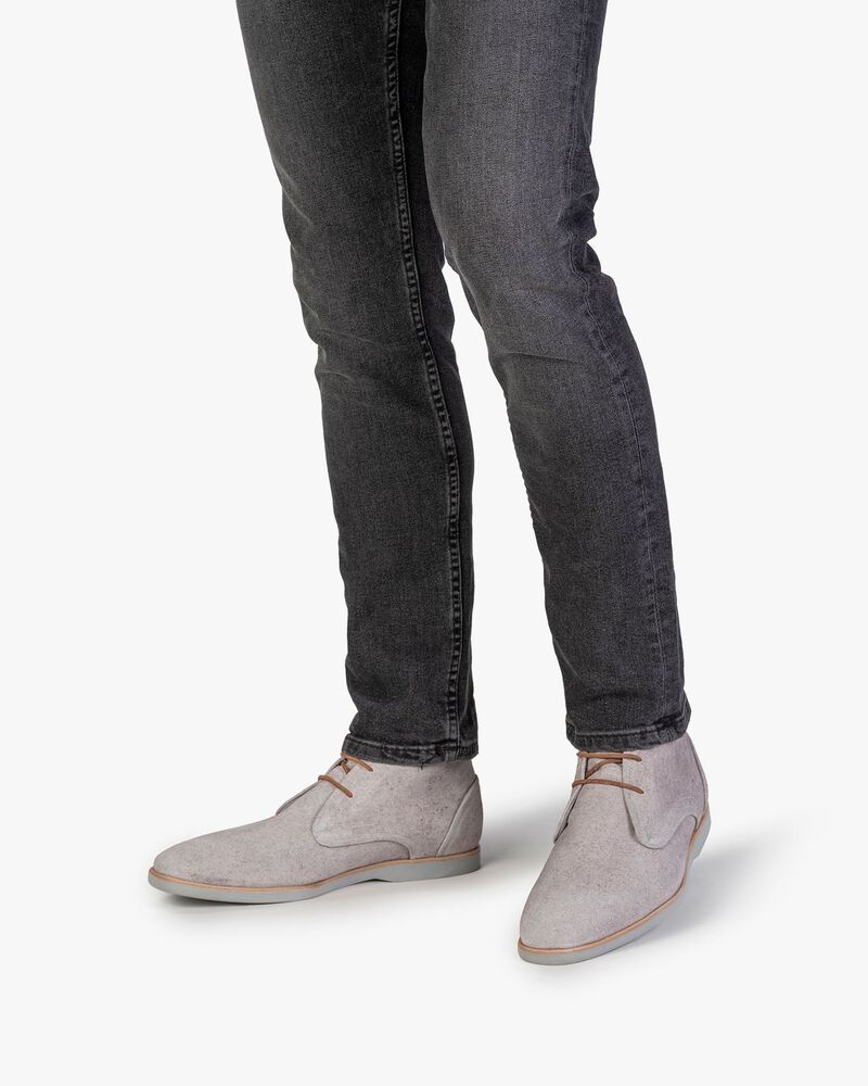 Stiefel Wildleder sandfarben